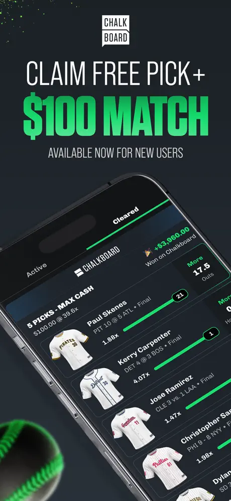 Chalkboard app screen
