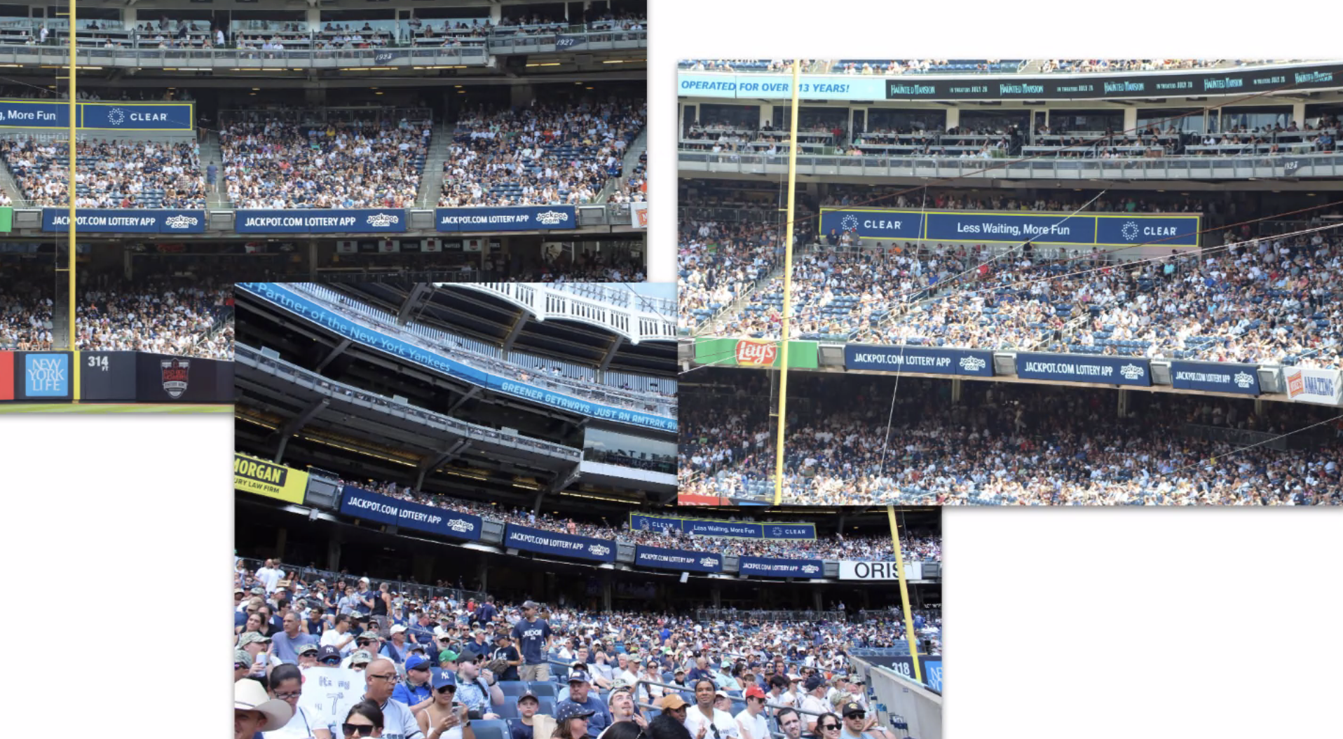 Jackpot stadium advertisement · 2