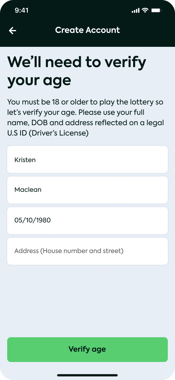 Home address auto-search · Screen 1