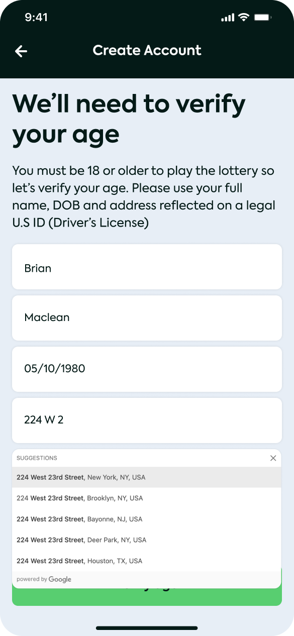V3 home address auto-search · autocomplete in action