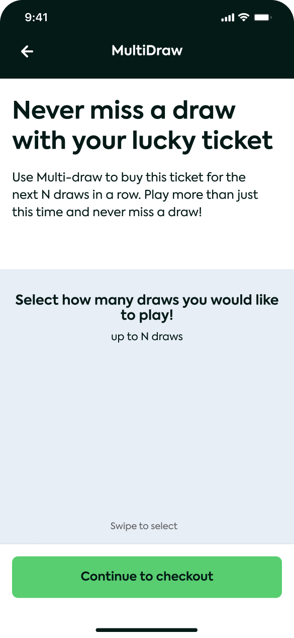 MultiDraw selection screen